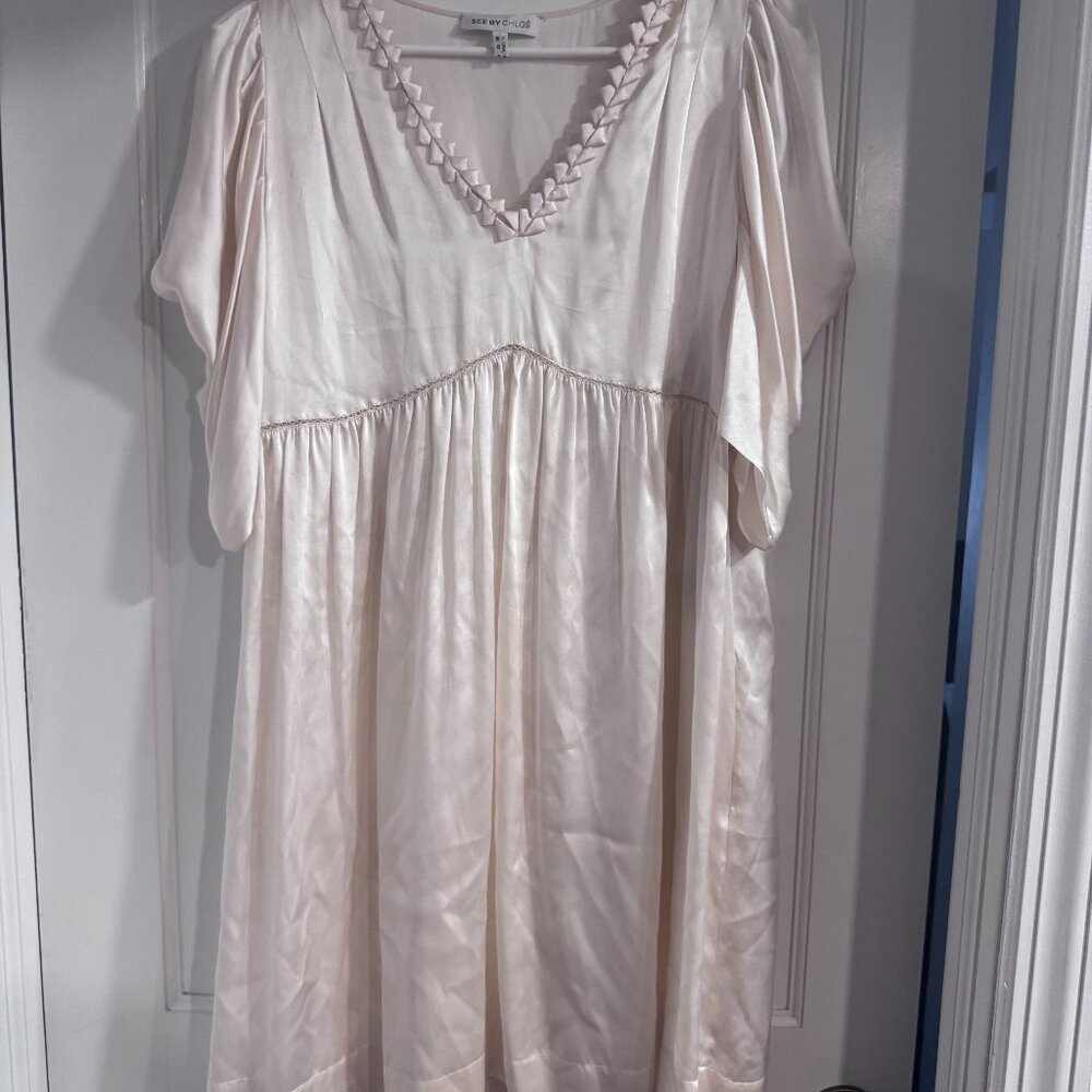 Designer Chole Silk Baby Doll Dress
